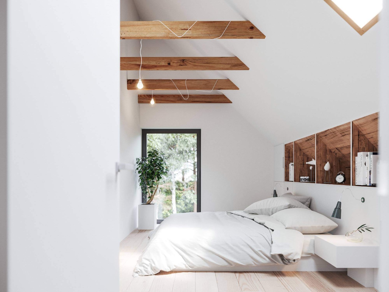 Sala principal con doble altura, proyecto residencial en Puebla